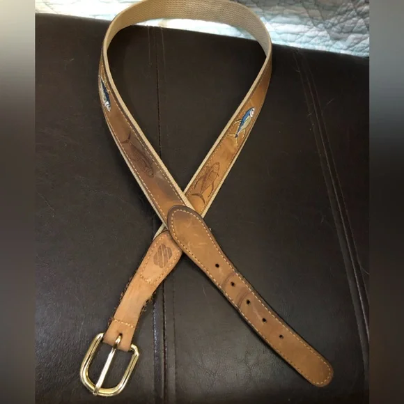 Men’s Fish Belt measurement is 45”inches laid flat n measured - Picture 4 of 13
